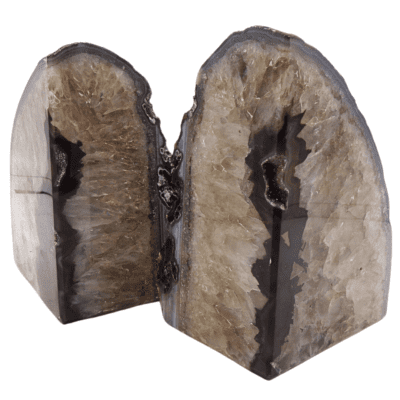 Dyed Brown Agate Bookends (185mm x 115mm) - Image 3