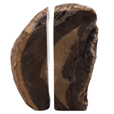 Dyed Brown Agate Bookends (130mm x 140mm) - Image 4