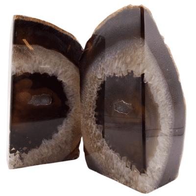 Dyed Brown Agate Bookends (130mm x 140mm) - Image 3