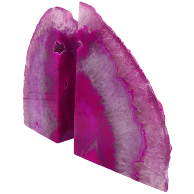 Pink Agate Bookends (185mm x 150mm) - Image 3