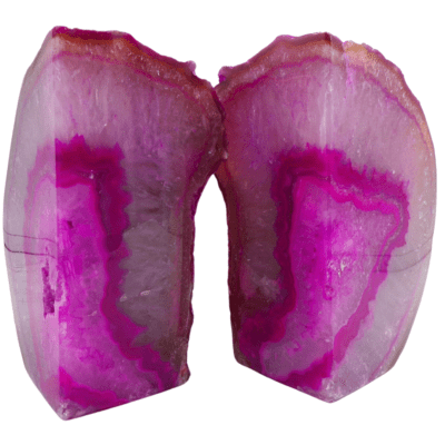 Pink Agate Bookends (180mm x 125mm) - Image 3