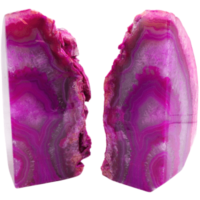 Pink Agate Bookends (160mm x 130mm) - Image 3