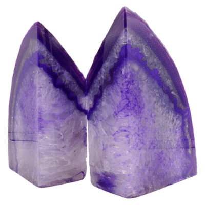 Purple Agate Bookends (210mm x 150mm) - Image 3