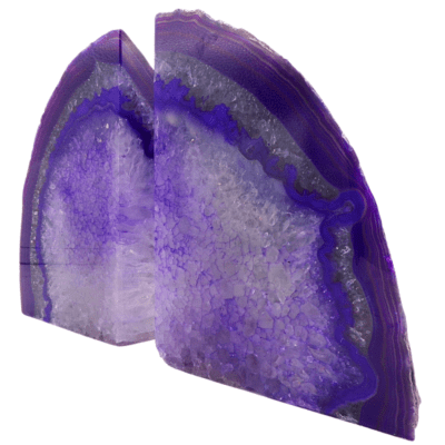 Purple Agate Bookends (210mm x 150mm) - Image 2