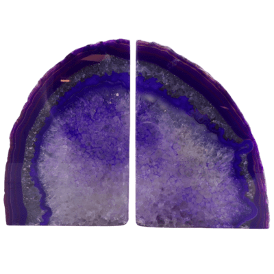 Purple Agate Bookends (210mm x 150mm)