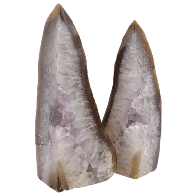 Natural Agate & Amethyst Bookends (130mm x 165mm) - Image 3