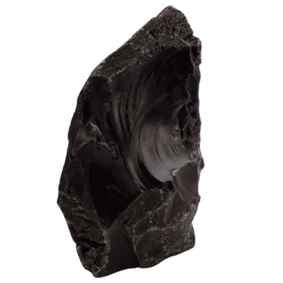 Black Obsidian Natural Cut Base Tower (1.1KG) - Image 4