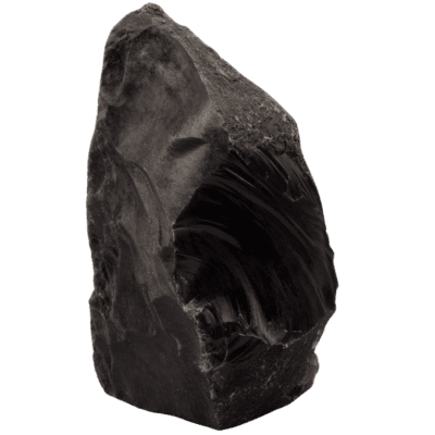 Black Obsidian Natural Cut Base Tower (1.1KG) - Image 3