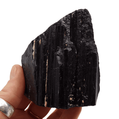 Black Tourmaline Natural Cut Base Tower (322g) - Image 4