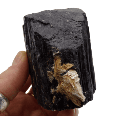 Black Tourmaline Natural Cut Base Tower (338g) - Image 4