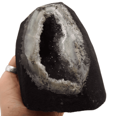 Green Amethyst Cut Base Geode (115mm x 105mm) - Image 4