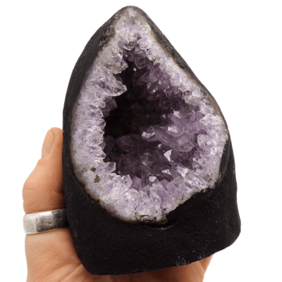 Amethyst Cut Base Geode (100mm x 75mm) - Image 4