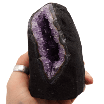 Amethyst Cut Base Geode (100mm x 65mm) - Image 4