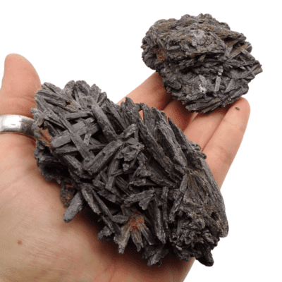 Black Kyanite Clusters x 2 (306g) - Image 4