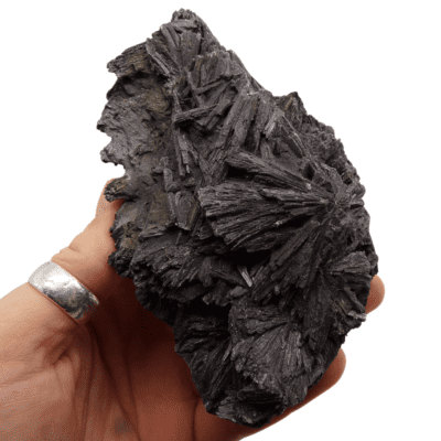 Black Kyanite Cluster (338g) - Image 4