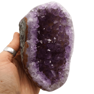 Druzy Uruguayan Amethyst Geode (624g) - Image 4