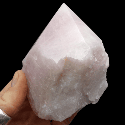 Rose Quartz Cut Base Point (90mm) - Image 4