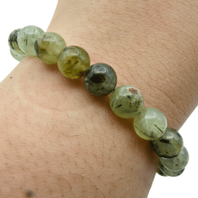 Prehnite Bead Bracelet (8mm) - Image 2