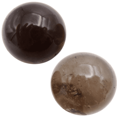 Smoky Quartz Spheres x 2 (176g) - Image 2