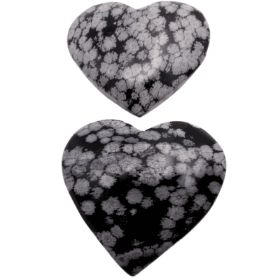 Snowflake Obsidian Hearts (146g) - Image 3