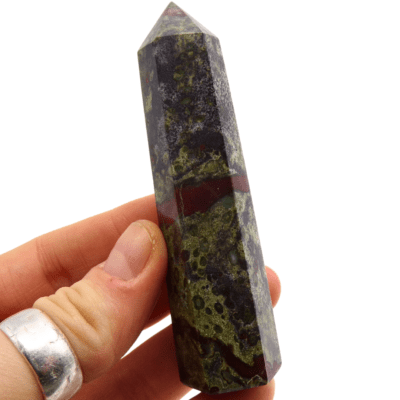 Dragons Blood Japser Polished Point (90mm) - Image 4