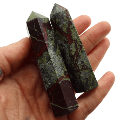 Dragons Blood Japser Polished Points x 2 (146g) - Image 4