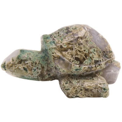 Moss Agate Turtle (110mm x 80mm) - Image 2