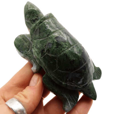 Moss Agate Turtle (115mm x 60mm) - Image 5