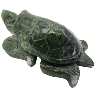 Moss Agate Turtle (115mm x 60mm) - Image 4