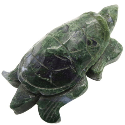 Moss Agate Turtle (115mm x 60mm) - Image 3