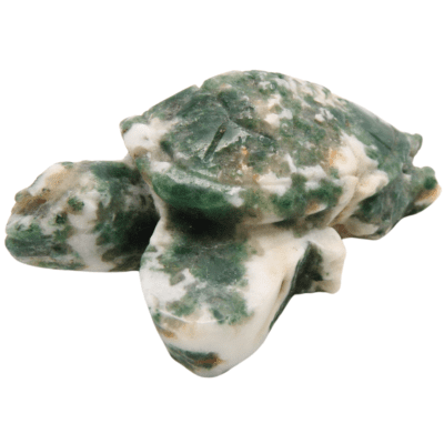 Moss Agate Turtle (100mm x 70mm) - Image 2