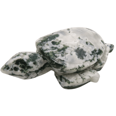 Moss Agate Turtle (110mm x 70mm) - Image 3