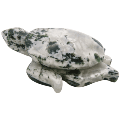 Moss Agate Turtle (110mm x 70mm) - Image 2