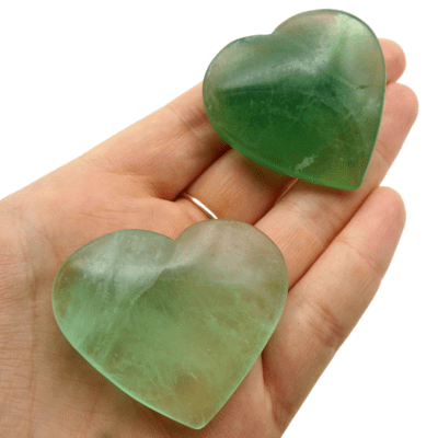 Fluorite Hearts x 2 (98g) - Image 4