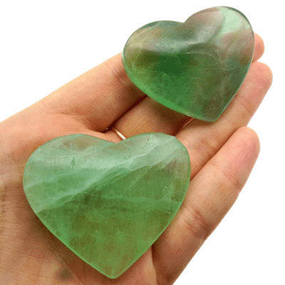 Fluorite Hearts x 2 (98g) - Image 4