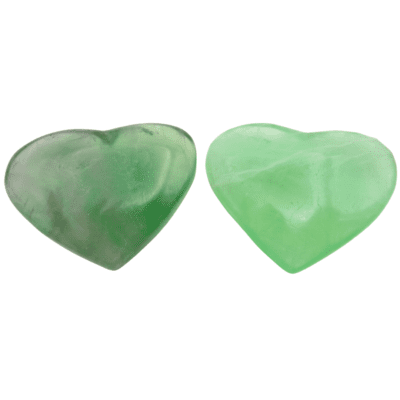 Fluorite Hearts x 2 (98g) - Image 3