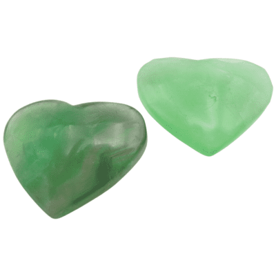 Fluorite Hearts x 2 (98g) - Image 2