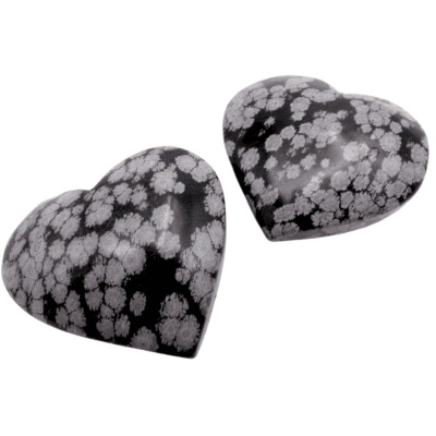 Snowflake Obsidian Hearts (166g) - Image 3