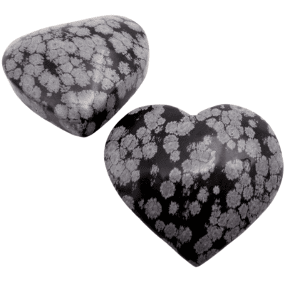 Snowflake Obsidian Hearts (166g) - Image 2