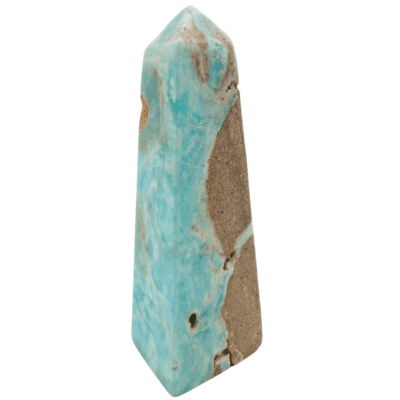 Blue Aragonite Polished Obelisk (100mm) - Image 2