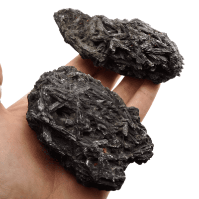 Black Kyanite Clusters x 2 (374g) - Image 4