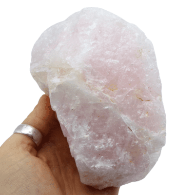 Raw Rose Quartz Chunk (924g) - Image 4