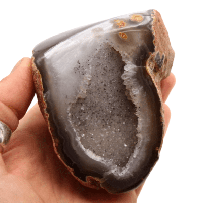 Natural Agate Polished Geode (100mm x 95mm) - Image 5