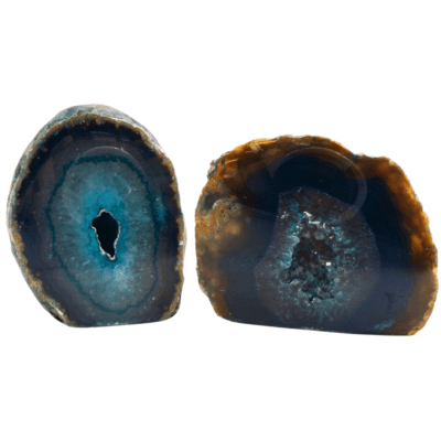 Teal Agate Druzy Geode x 2 (506g) - Image 2