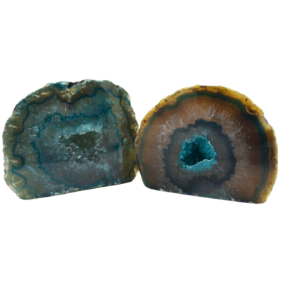 Teal Agate Druzy Geode x 2 (380g) - Image 3