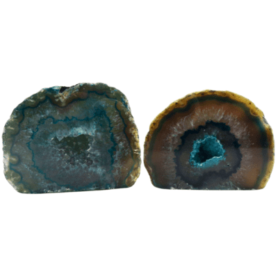 Teal Agate Druzy Geode x 2 (380g) - Image 2