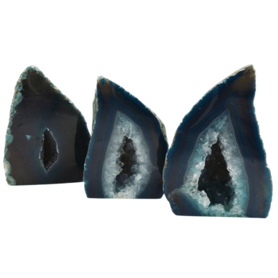 Teal Agate Druzy Geode x 3 (436g) - Image 3