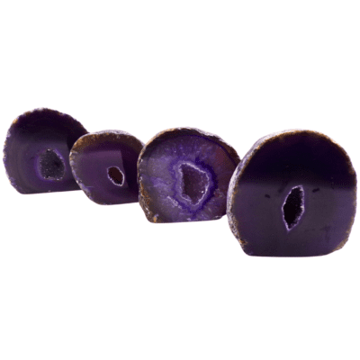 Purple Agate Druzy Geode x 4 (436g) - Image 2