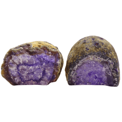 Purple Agate Druzy Geode x 2 (455g) - Image 4