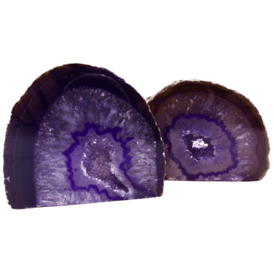 Purple Agate Druzy Geode x 2 (455g) - Image 2